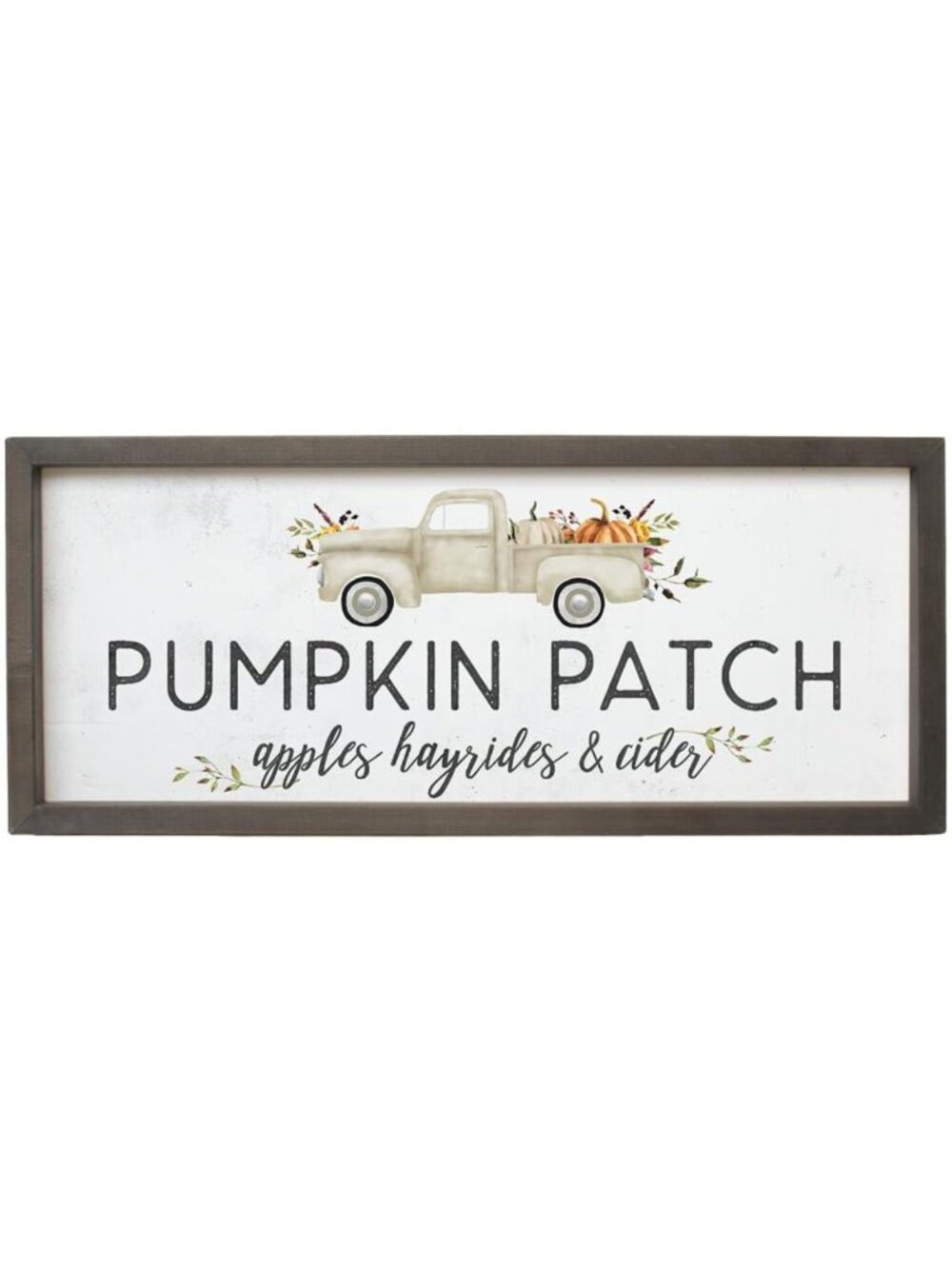 Rustic Wood Pumpkin Patch Sign - Fall Farmhouse Decor, 10x24 in, Autumn Vibes